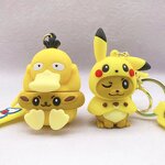 Eevee Keychain Manufacturer - OEM/ODM Custom 5 Styles Cos Pikachu Psyduck