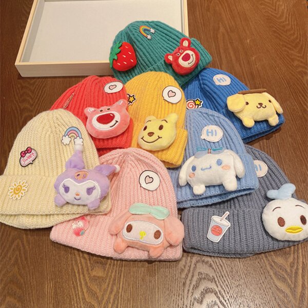 Children Wool Hat Manufacturer - OEM/ODM Custom Sanrios Kuromi Warm Pullover