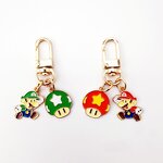 Mario Metal Keychain Manufacturer - OEM/ODM Custom 4 Style Luigi Bowser