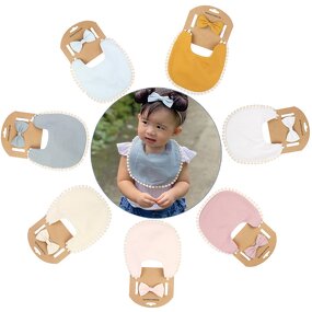 Bamboo Fiber Bib Manufacturer - OEM/ODM Custom Plain Baby Bandana Burp Cloth