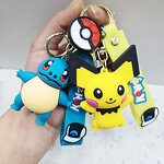 Pokemon Keychain Set Manufacturer - OEM/ODM Custom 10 Styles Pikachu Squirtle