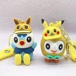 Eevee Keychain Manufacturer - OEM/ODM Custom 5 Styles Cos Pikachu Psyduck