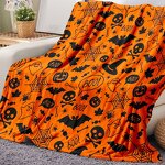 Halloween Throw Blanket Manufacturer - OEM/ODM Custom Jacquard Pumpkin Ghost