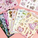 Sailor Moon Sticker Set Manufacturer - OEM/ODM Custom 10 Pcs DIY Puzzle Waterproof