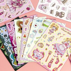 Sailor Moon Sticker Set Manufacturer - OEM/ODM Custom 10 Pcs DIY Puzzle Waterproof
