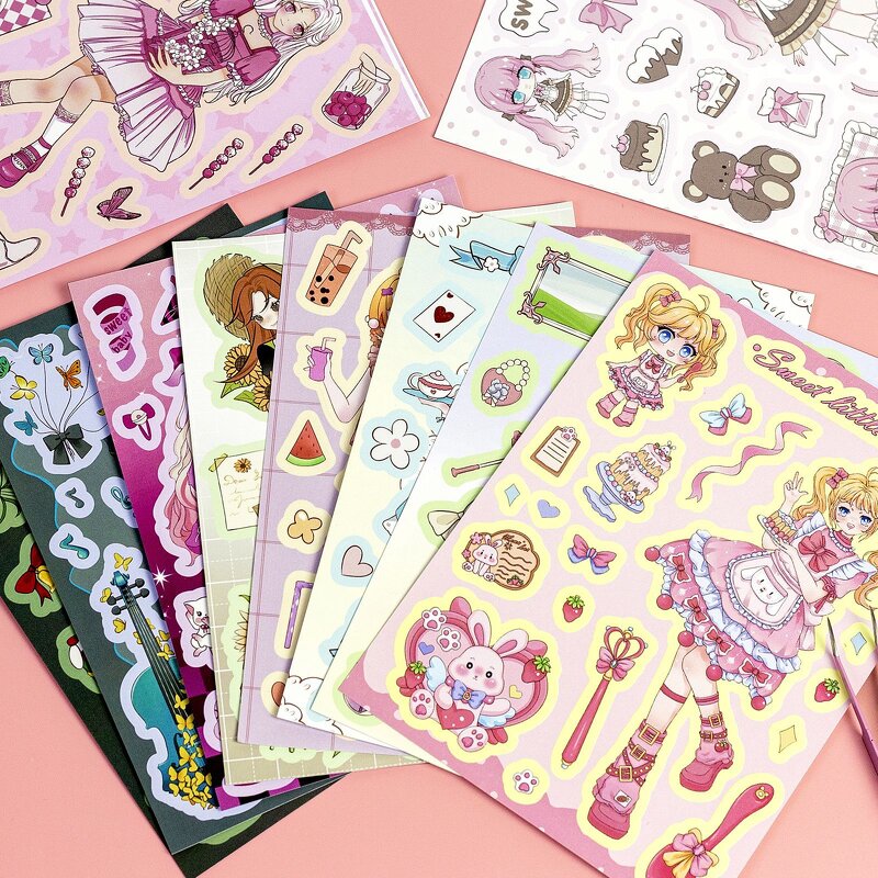 Sailor Moon Sticker Set Manufacturer - OEM/ODM Custom 10 Pcs DIY Puzzle Waterproof