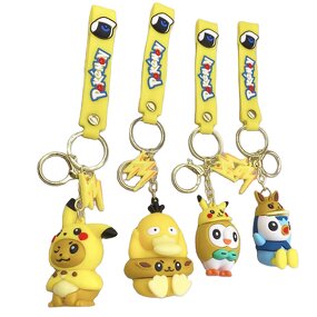 Eevee Keychain Manufacturer - OEM/ODM Custom 5 Styles Cos Pikachu Psyduck