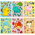 Pokemon Sticker Set Manufacturer - OEM/ODM Custom 6 Sheets DIY Puzzle Waterproof