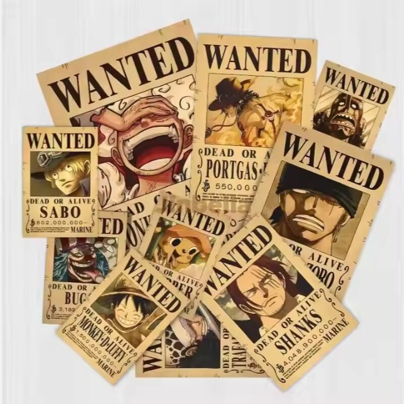 One Piece Wanted Poster Manufacturer - OEM/ODM Custom Anime Bounty Poster Set