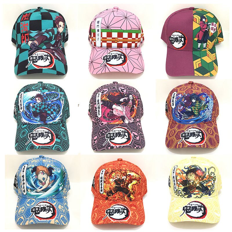 Demon Slayer Baseball Cap Manufacturer - OEM/ODM Custom 16 Styles Peaked Hip Hop