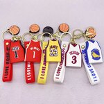 Basketball Jersey Keychain Manufacturer - OEM/ODM Custom 10 Styles Rubber 3D