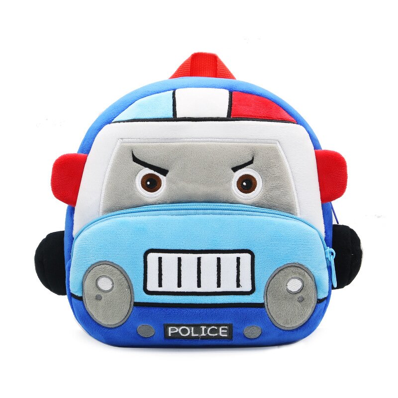 Car Plush Backpack Manufacturer - OEM/ODM Custom 10 Styles Cartoon Racer Police