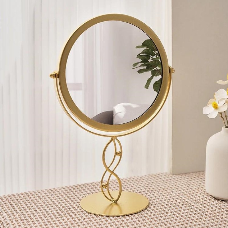 Metal Frame Mirror Supplier - Bulk Single Sided Gold White Black Rotatable