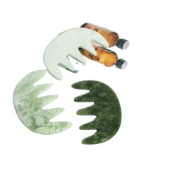 头皮按摩器工厂-代工玉石穴位靶向头部活力梳