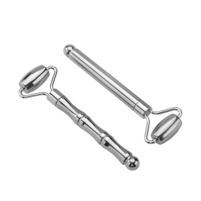 Facial Massager Supplier - OEM 2-in-1 Stainless Steel Glow Roller