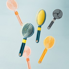 Hair Brush Supplier - OEM Round Rib Hollow Design ABS Scalp Massager