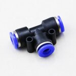 PE Series Fitting Manufacturer - OEM/ODM Custom 4-16mm 3 Way T Type Plastic