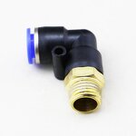 Elbow Fitting Manufacturer - OEM/ODM Custom 4-16mm BSP M5 90 Degree PL