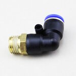 Elbow Fitting Manufacturer - OEM/ODM Custom 4-16mm BSP M5 90 Degree PL