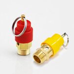 Brass Safety Valve Manufacturer - OEM/ODM Custom Yellow Red Cap Male Thread