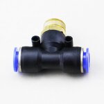 Brass Tee Fitting Manufacturer - OEM/ODM Custom PB Series BSP M5 Male Thread