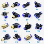 PE Series Fitting Manufacturer - OEM/ODM Custom 4-16mm 3 Way T Type Plastic