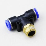 Brass Tee Fitting Manufacturer - OEM/ODM Custom PB Series BSP M5 Male Thread