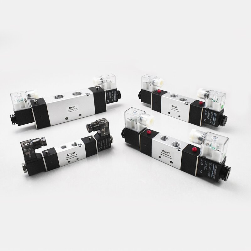 Solenoid Valve Manufacturer - OEM/ODM Custom 4V120-06 4V220-08 5 Port 2 Pos