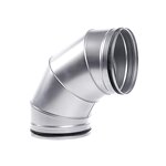 Spiral Duct Elbow Supplier - OEM 90 Degree BF90 GI Fittings for Ventilation