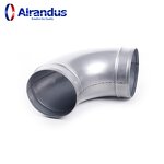 Spiral Duct Elbow Manufacturer - OEM 90 Degree BF90 GI for HVAC Ducting