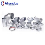 Spiral Duct Elbow Supplier - OEM 90 Degree BF90 GI Fittings for Ventilation