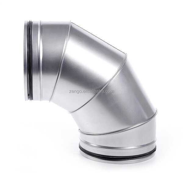 Spiral Duct Elbow Supplier - OEM 90 Degree BF90 GI Fittings for Ventilation