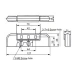 Door Lock Hinge Supplier - OEM Reversible Plane Hinge for Freezer Door