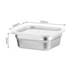 Bento Box Manufacturer - OEM/ODM Custom 16*15cm Stainless Steel Sealed Lid