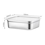 Food Storage Container Manufacturer - OEM/ODM Custom 32*26cm New Design Stainless