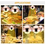 Food Heating Lamp Manufacturer - OEM/ODM Custom Square Hammered Rose Gold SUS