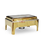 Food Warmer Manufacturer - OEM/ODM Custom 9L Gold Stainless Steel Rectangular