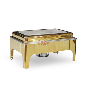 Food Warmer Manufacturer - OEM/ODM Custom 9L Gold Stainless Steel Rectangular
