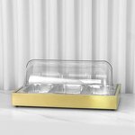 Ice Food Display Tray Manufacturer - OEM/ODM Custom Gold Stand SUS Food Pans