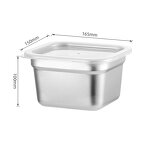 Bento Box Manufacturer - OEM/ODM Custom 16*15cm Stainless Steel Sealed Lid