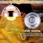 Heating Warmer Light Manufacturer - OEM/ODM Custom Round Rose Gold Stainless