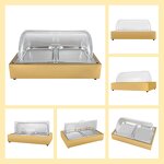 Ice Food Display Tray Manufacturer - OEM/ODM Custom Gold Stand SUS Food Pans