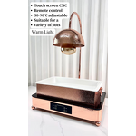 Heating Lamp Manufacturer - OEM/ODM Custom Rectangle Rose Gold Hammered Stand
