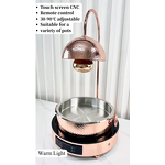 Buffet Heat Lamp Manufacturer - OEM/ODM Custom Round Rose Gold 270W Stainless