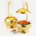 Chafing Dish Set Manufacturer - OEM/ODM Custom 8L Gold Stainless Steel