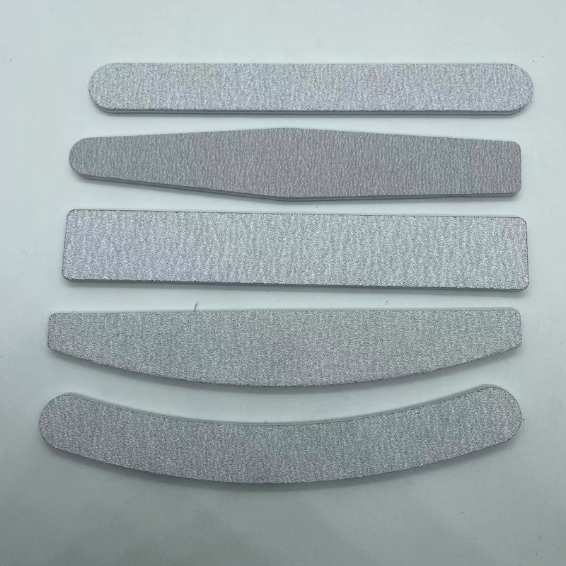 Emery Board Factory - OEM Grit 100/180 Half Moon Zebra Grey