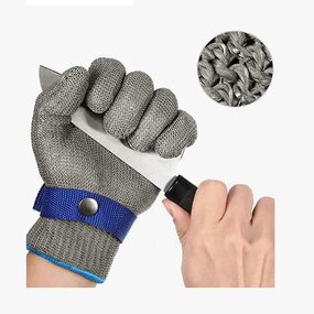 Cut Resistant Glove Factory - OEM Level 9 316L Stainless Steel Chainmail