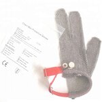 Cut Resistant Glove Factory - OEM 316L HPPE Stainless Steel Three Fingers