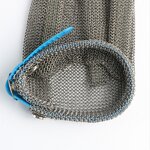 Chainmail Gloves Factory - OEM Ring Mesh Anti Cutting with Long Cuff