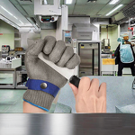 Cut Resistant Glove Factory - OEM ANSI A9 Stainless Steel Mesh for Meat